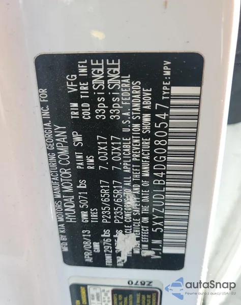 2016 Hyundai Tucson Limited from USA, damaged, VIN KM8J3CA49GU243481